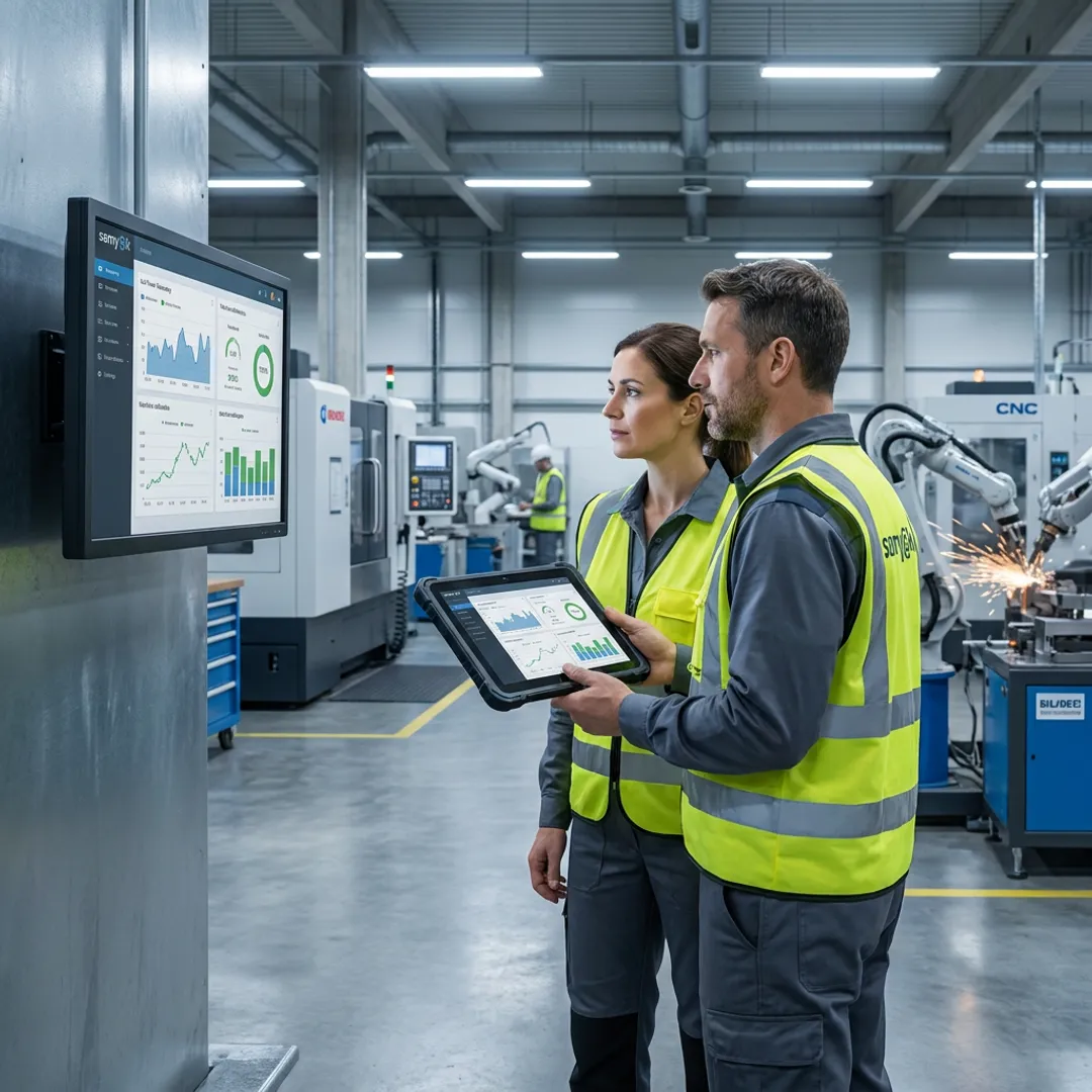 Manufacturing digital transformation dashboard