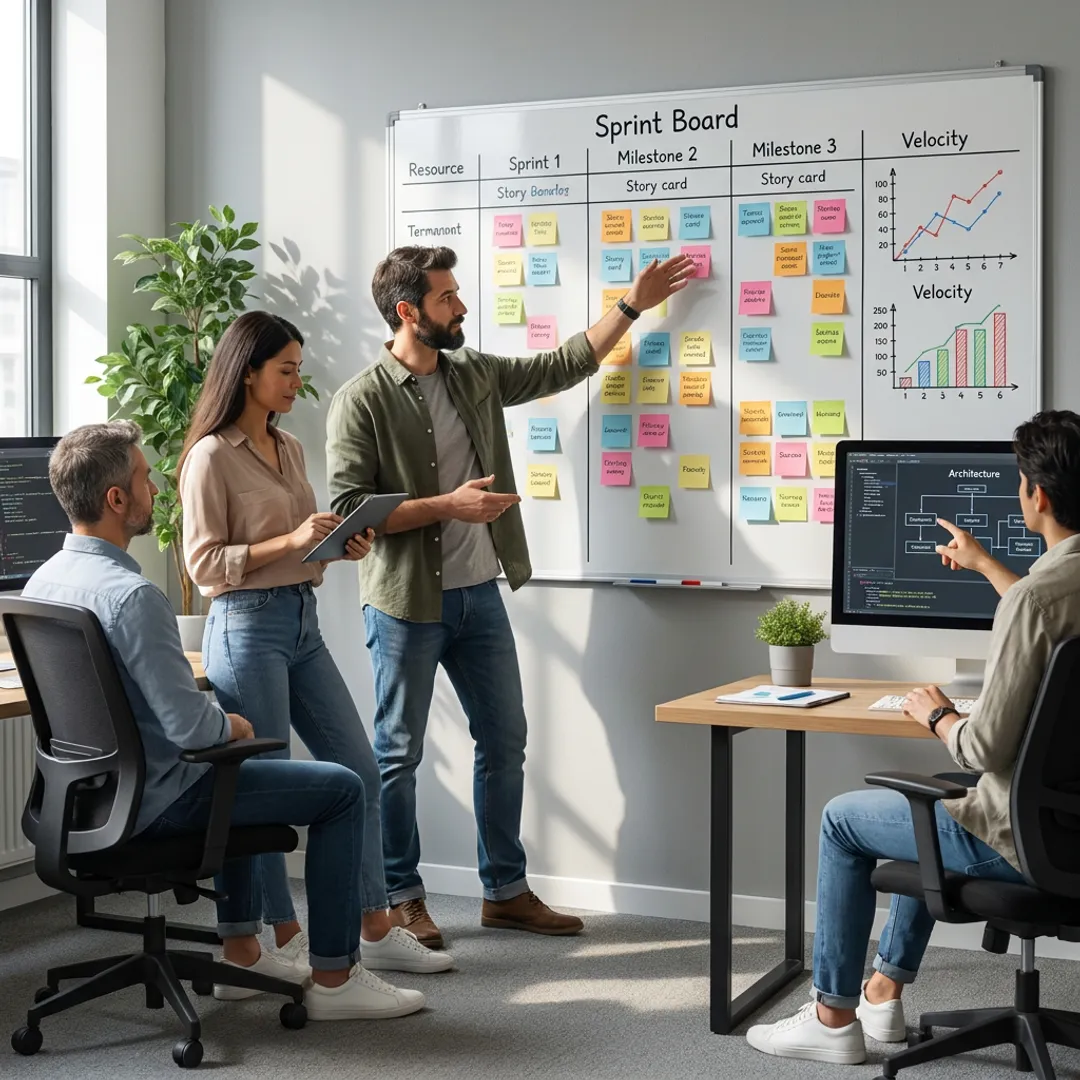 Agile software outsourcing process planning