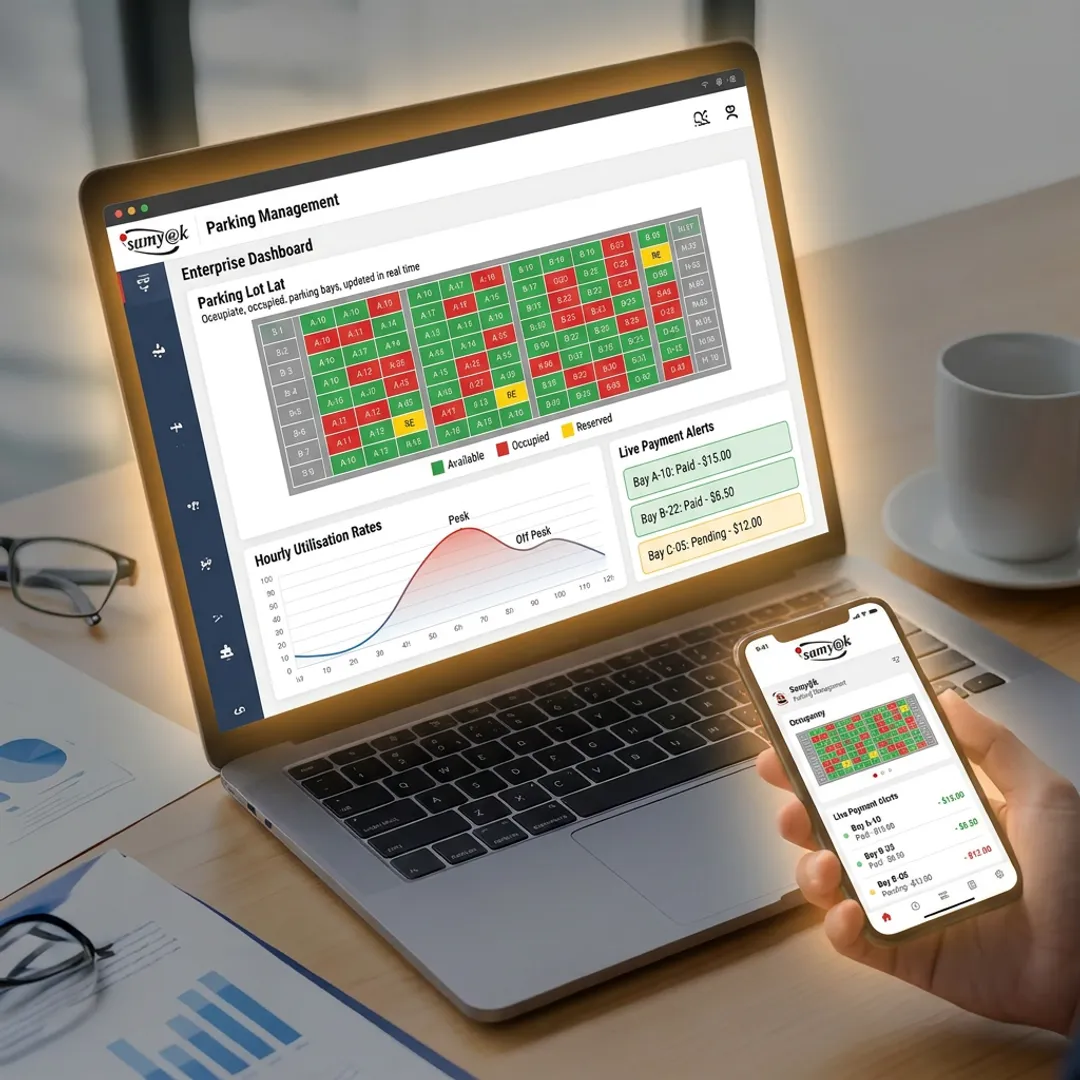 Custom parking management software dashboard