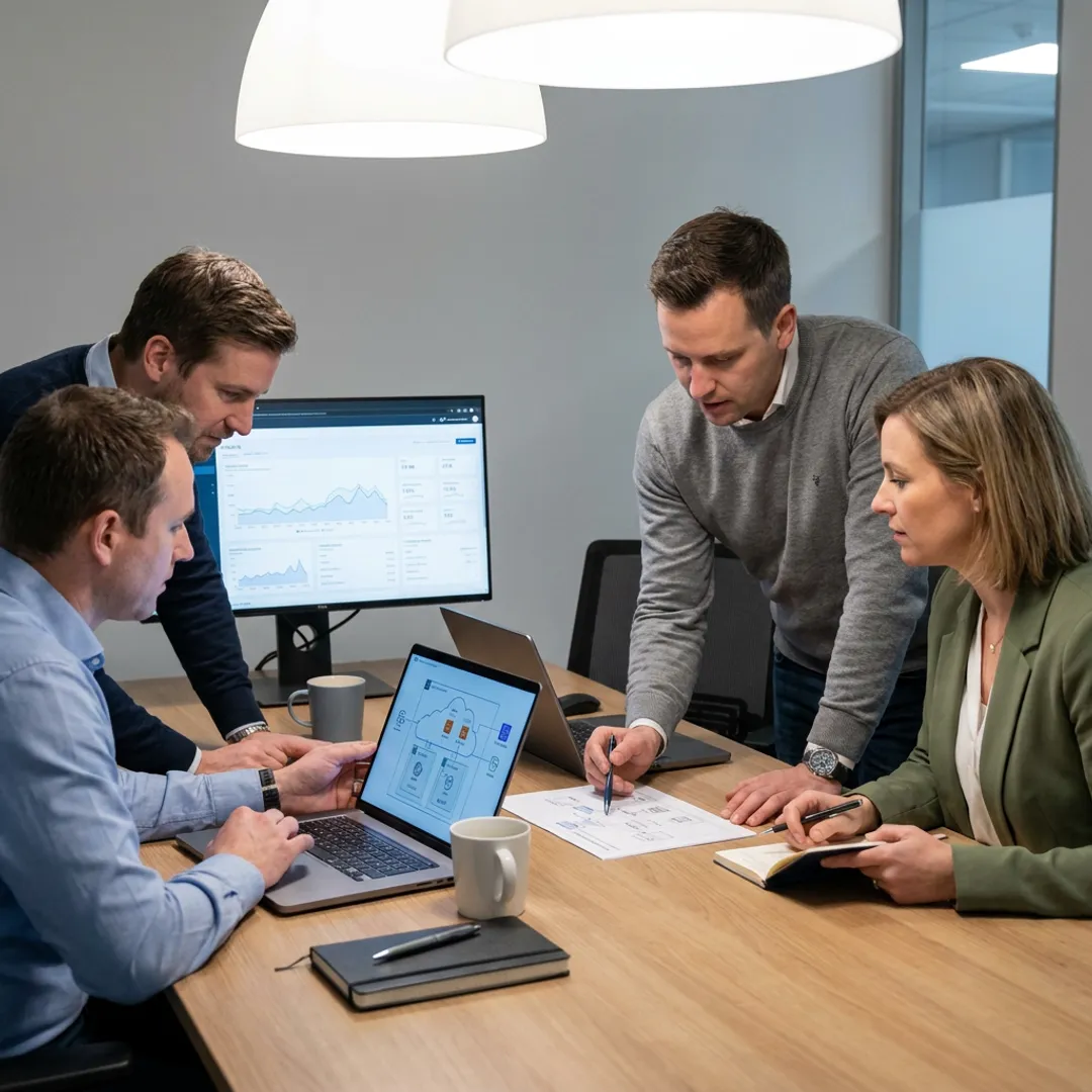SaaS product development team planning an MVP