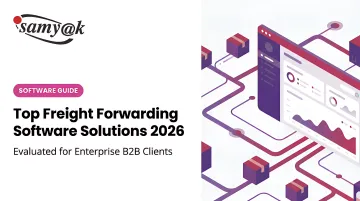 Four core operational problems freight forwarding software solves infographic