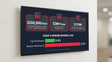 Manufacturing measurement error financial impact scrap rework and downtime cost statistics