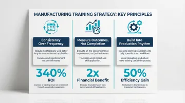 Three manufacturing training best practices framework consistency measurement and production rhythm