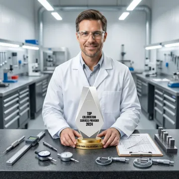 Surface plate calibration technician performing flatness verification