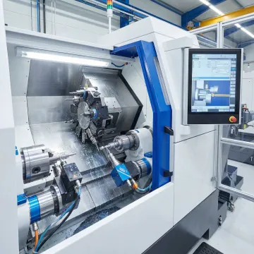 CNC Swiss-type lathe machining precision turned parts with multiple axes