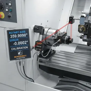 Precision rotary axis calibration equipment measuring CNC machine accuracy