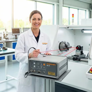 Precision laser interferometer measuring CNC machine accuracy in Washington manufacturing facility