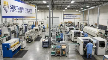 South Bay Circuits Chandler Arizona facility with fabrication and assembly lines