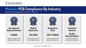 Regulated industries modular PCB design compliance standards overview