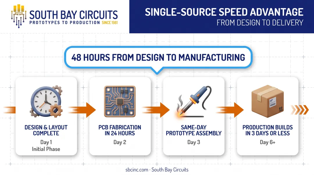 Single-source contract electronic assembly turnaround timeline from design to production
