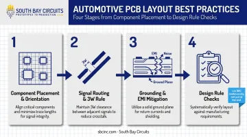 Automotive PCB layout best practices four-stage design workflow