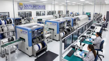 South Bay Circuits Fuji SMT production line with fine-pitch placement equipment