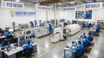 South Bay Circuits single-source PCB manufacturing facility floor in Chandler Arizona
