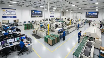 Single facility housing PCB design fabrication and assembly operations