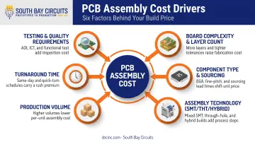 Six key factors influencing PCB assembly cost and pricing drivers