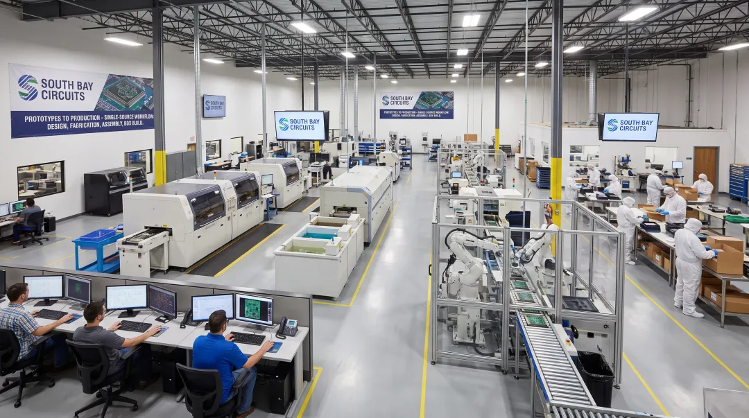 South Bay Circuits in-house PCB design fabrication and assembly facility