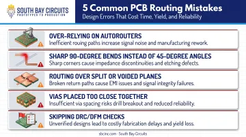 5 common PCB routing mistakes and their design impacts