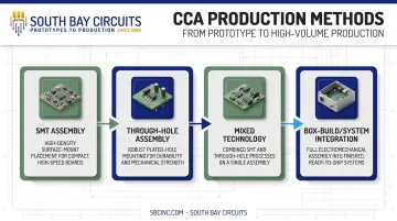 Four common CCA production methods including SMT and through-hole assembly