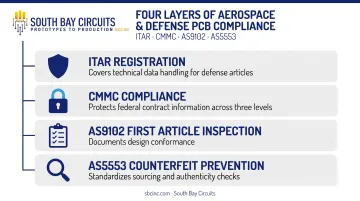 Four compliance frameworks required for aerospace defense PCB programs