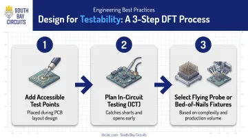 3-step design-for-test process flow for medical PCB reliability