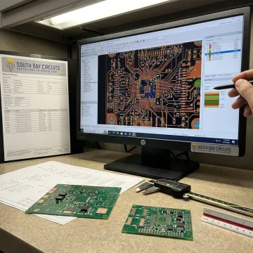 PCB design and layout engineering workstation