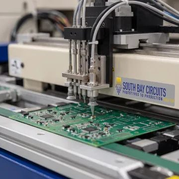 Automated PCB assembly line