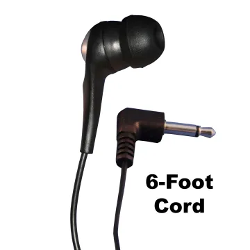 Single-Ear Mono Earbud w/ 6-Foot Cord