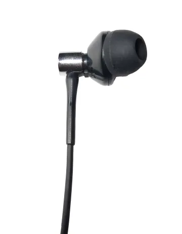 1-BUD Deluxe Right single-ear stereo earbud (for right ear) w/3 sizes of eartips and zippered earphone carrying case