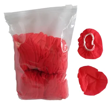 Small Sanitary Disposable Headphone Covers (Red), Bag of 100