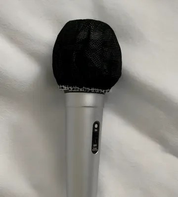 Medium Size Sanitary Disposable Covers for Podium Microphones, BLACK