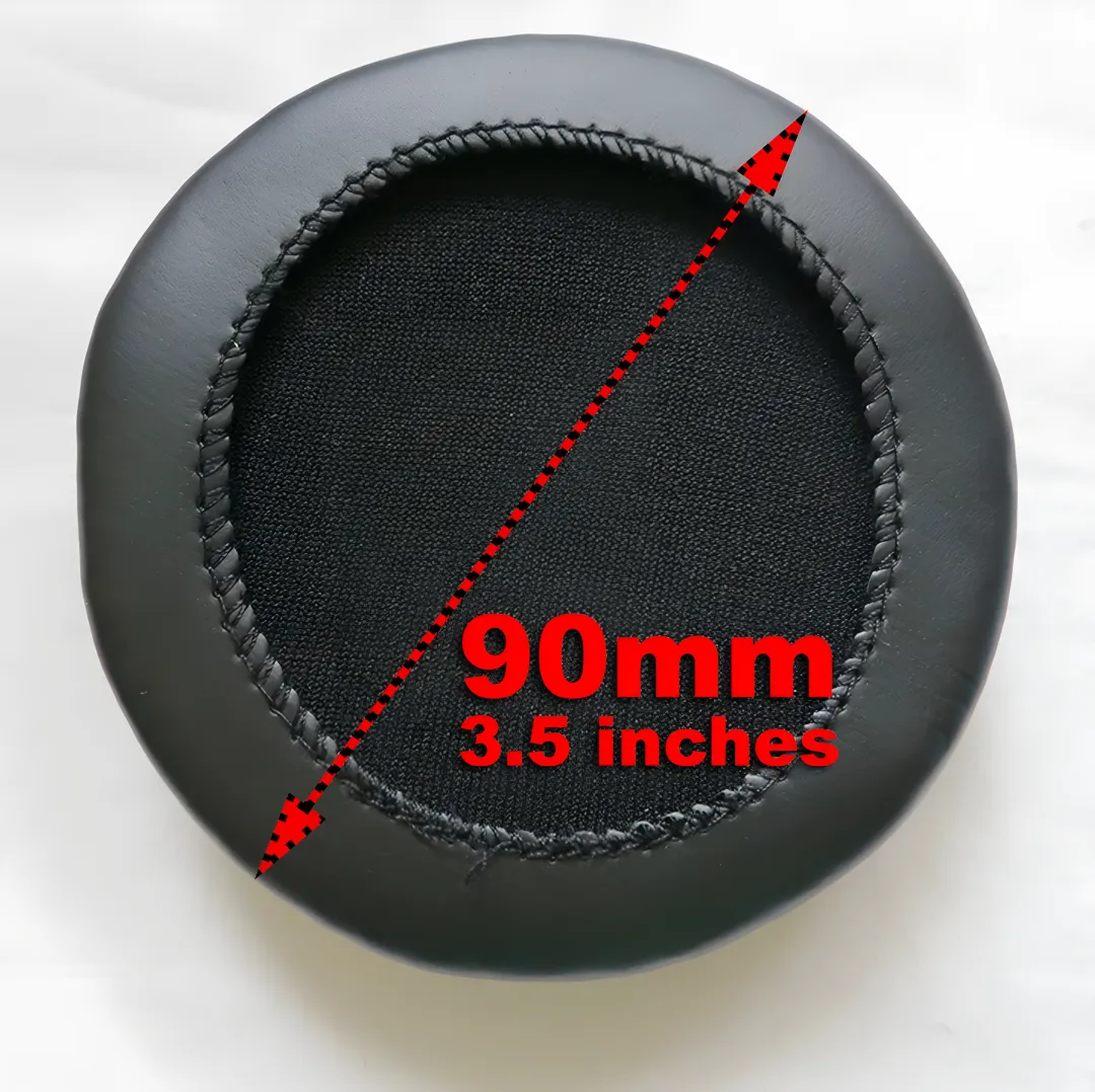 90mm Leatherette Headphone Ear Cushions, Bag of 2