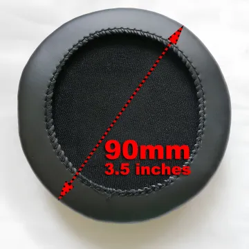 90mm Leatherette Headphone Ear Cushions, Bag of 2