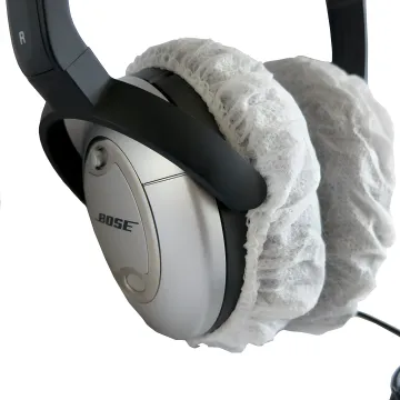 Headphone Covers, Medium Size (White), Bag of 100