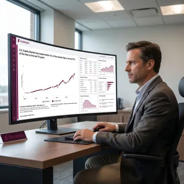 Daily-refreshed market charts on an adviser dashboard