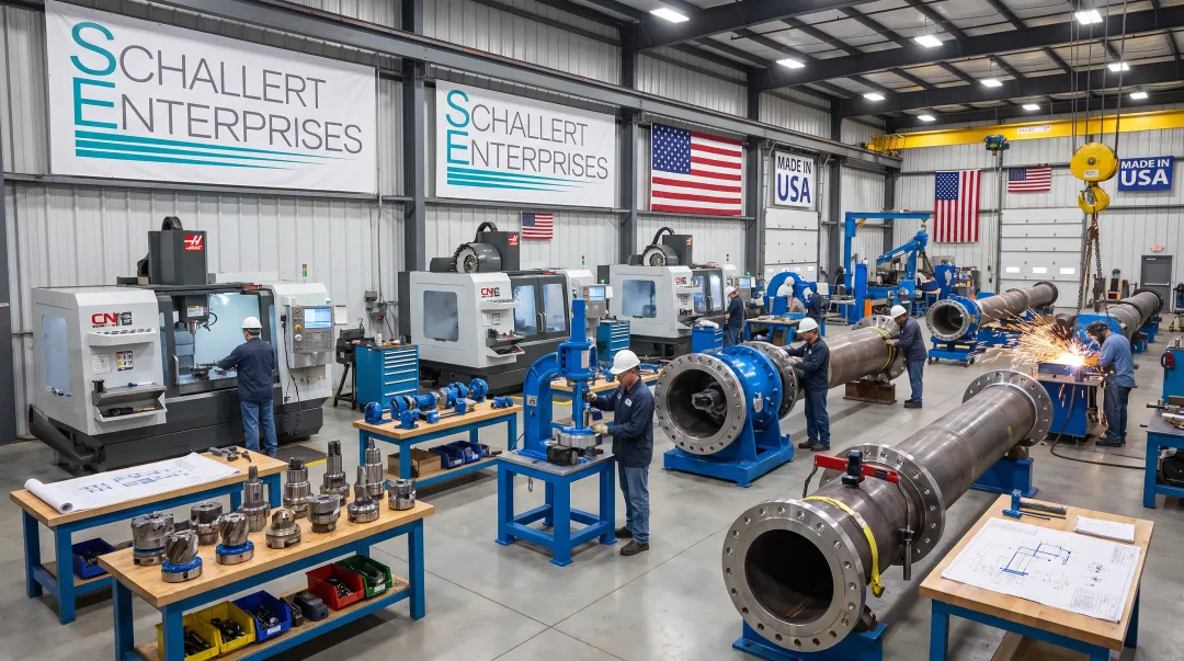 Schallert Enterprises USA manufacturing facility producing tapping and line stop equipment