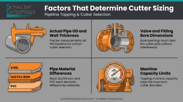 Four key factors influencing hot tap cutter size selection