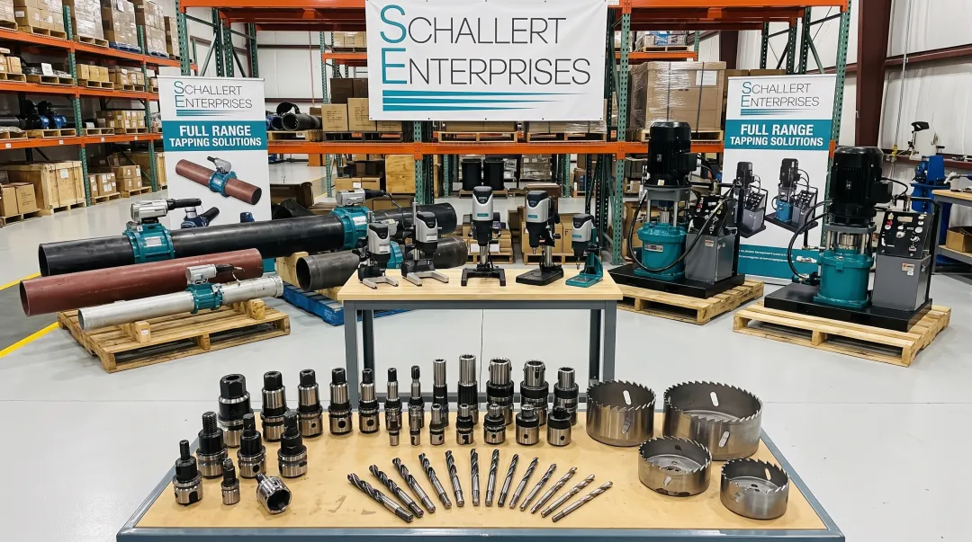 Schallert Enterprises tapping machine lineup with custom adapters equipment