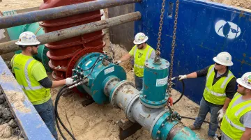 Schallert line stop equipment deployed on active pipeline job site