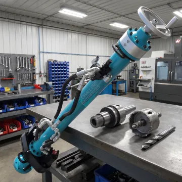 Tapping machine with cutting components