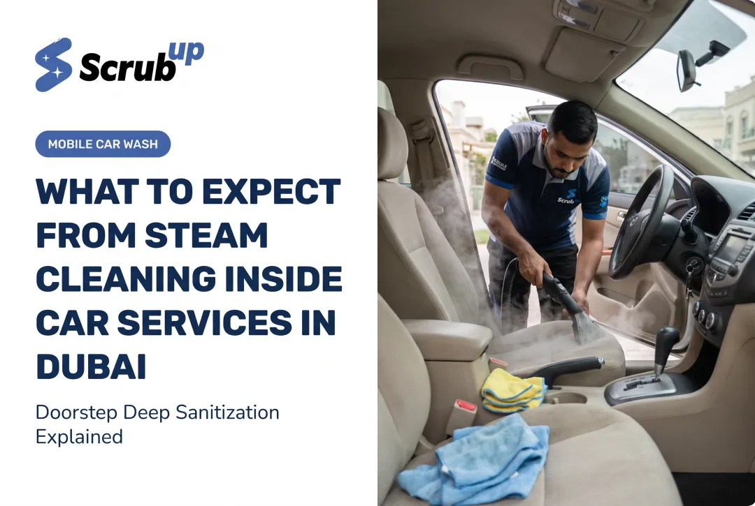 What to Expect from Steam Cleaning Inside Car Services in Dubai