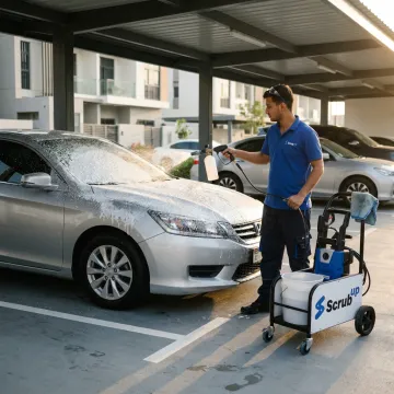 Mobile car wash service in Al Rashidiya Dubai