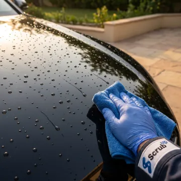 Glossy car paint after graphene ceramic coating