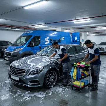 Mobile car wash service in Dubai Marina