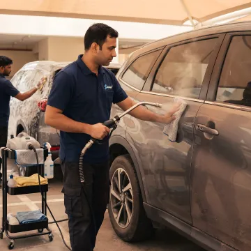 Heavy duty mobile car cleaning service
