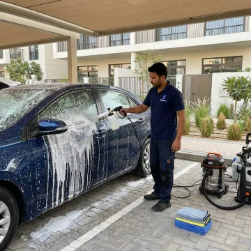 Mobile express car wash in Dubai