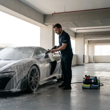 Sports car mobile wash in Dubai