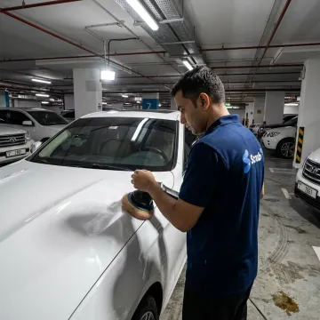 Car paint correction in Dubai