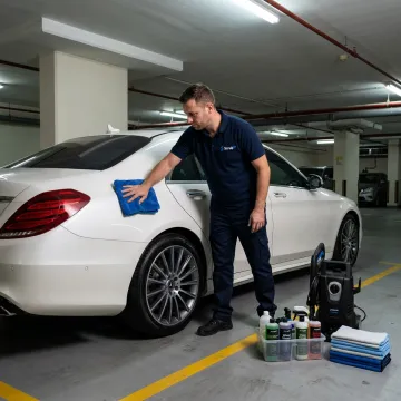 Mobile premium car detailing in Dubai