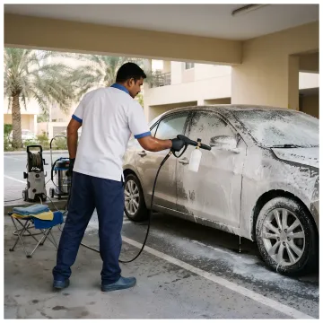 Car Wash Services in Motor City Dubai