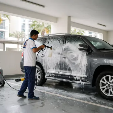 Toyota Land Cruiser Car Wash Services in Dubai